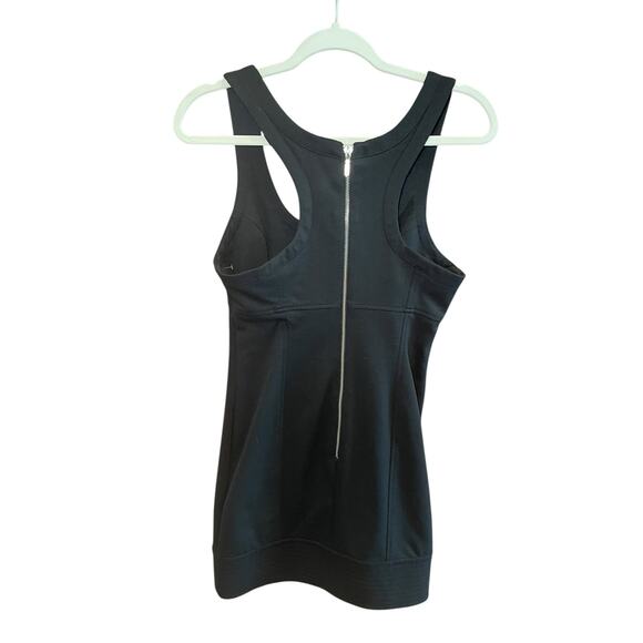 Aritzia Wilfred Women 8 Black Full Back Zipper Racerback Mini Dress - Picture 3 of 8